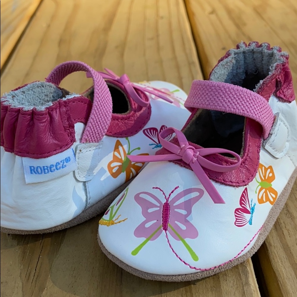 Robeez 0-6 months Baby Girl Leather Shoes